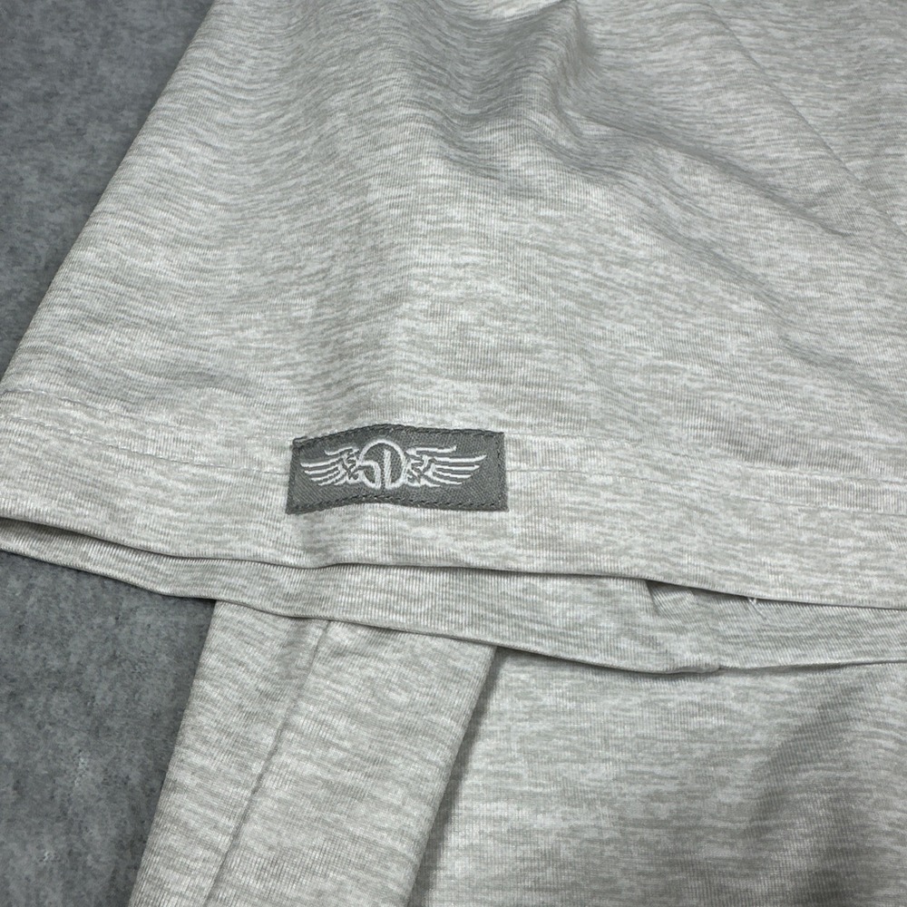 Straight Down Performance Shirt Mens XL Golf Polo Light Gray Stretch - Picture 4 of 10